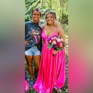 BEAUTIFUL Fuchsia Pink Prom Dress